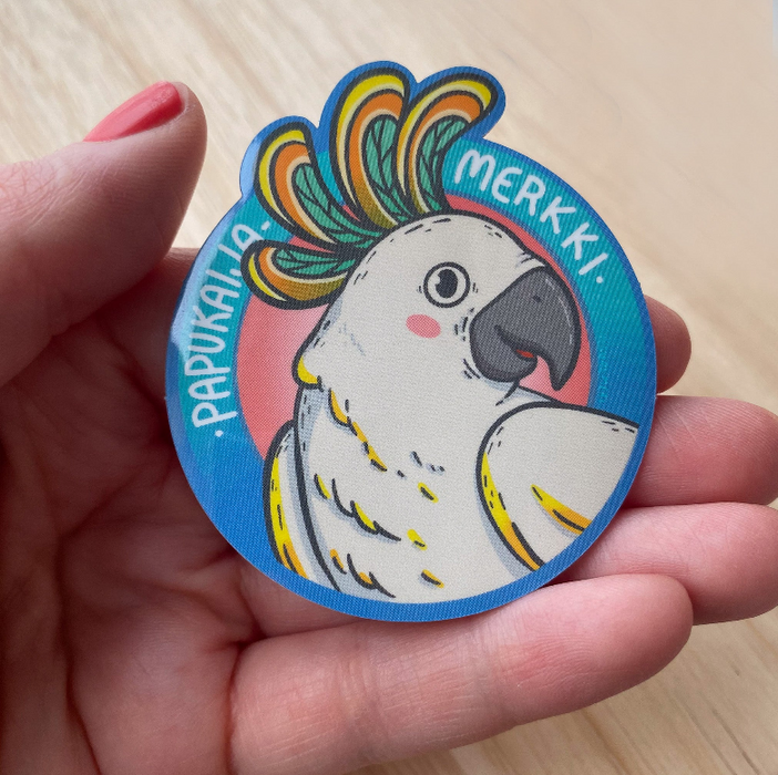 PIKKUVIKAINEN: Papukaijamerkki Kakadu