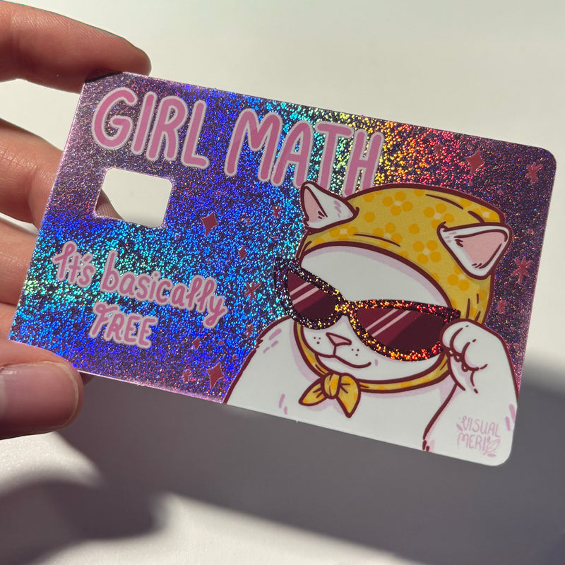 Girl math, pankkikorttitarra