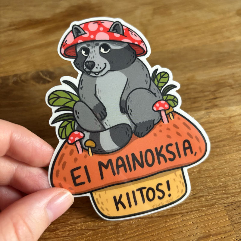 Ei mainoksia kiitos, sieni pesukarhu