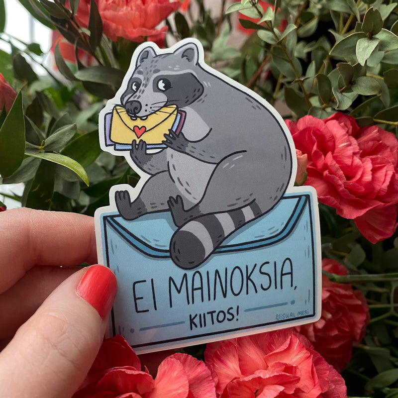 Ei mainoksia kiitos, pesukarhu